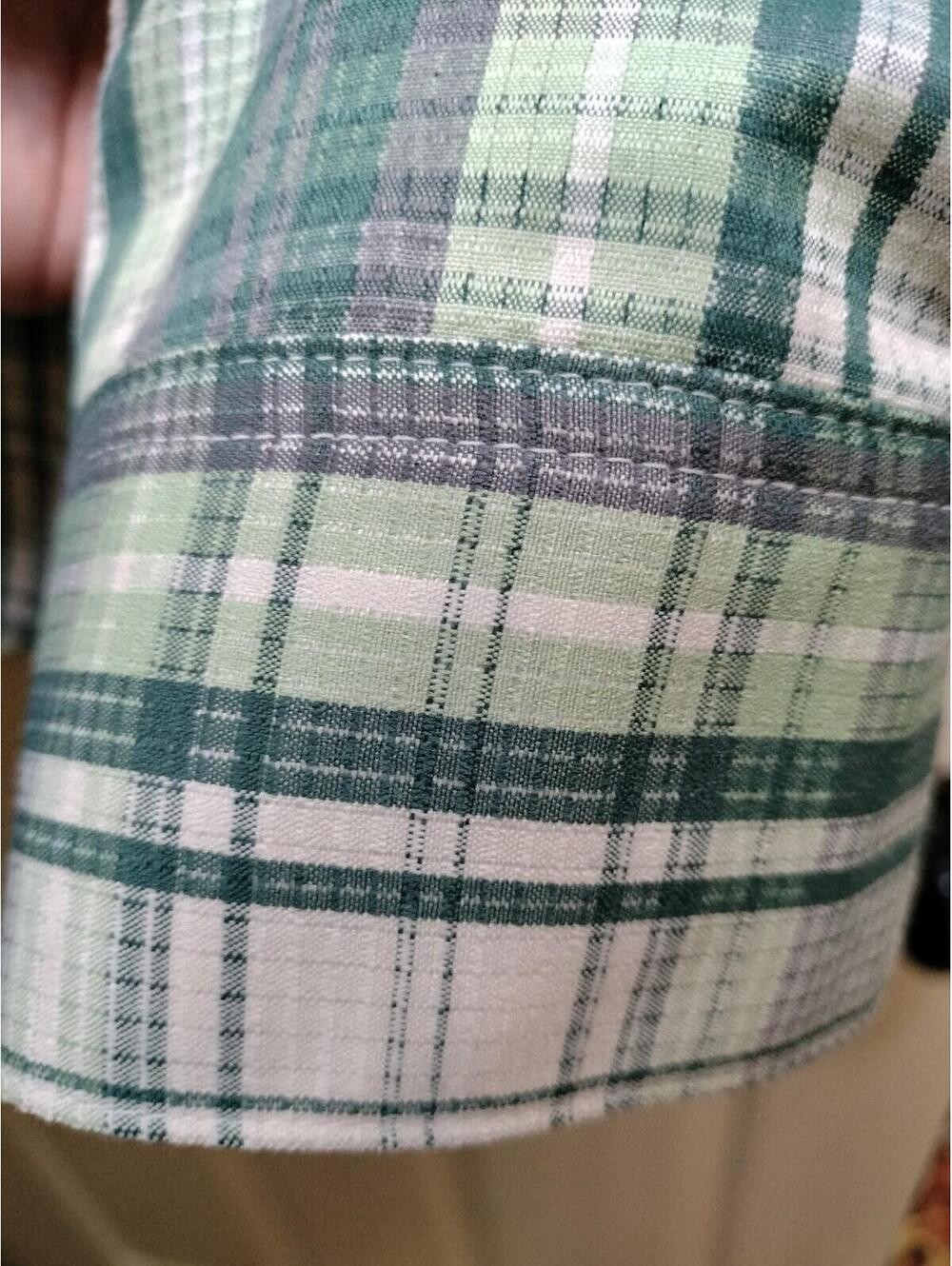 Harley-Davidson Men's XL Plaid Button-Down Shirt - Green/Grey Ripstop - Picture 9 of 13